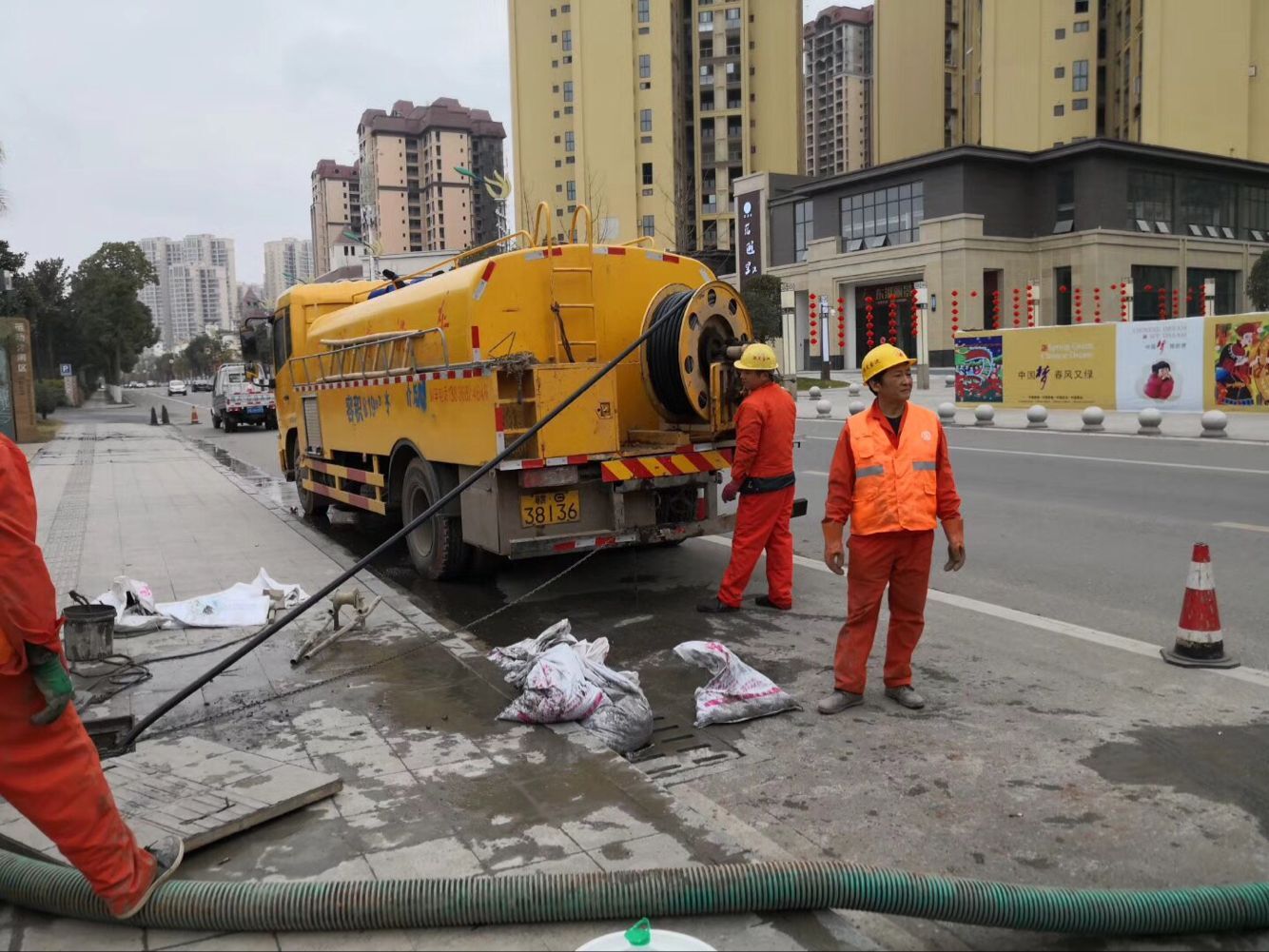 崂山排污管道清淤-管道清洗